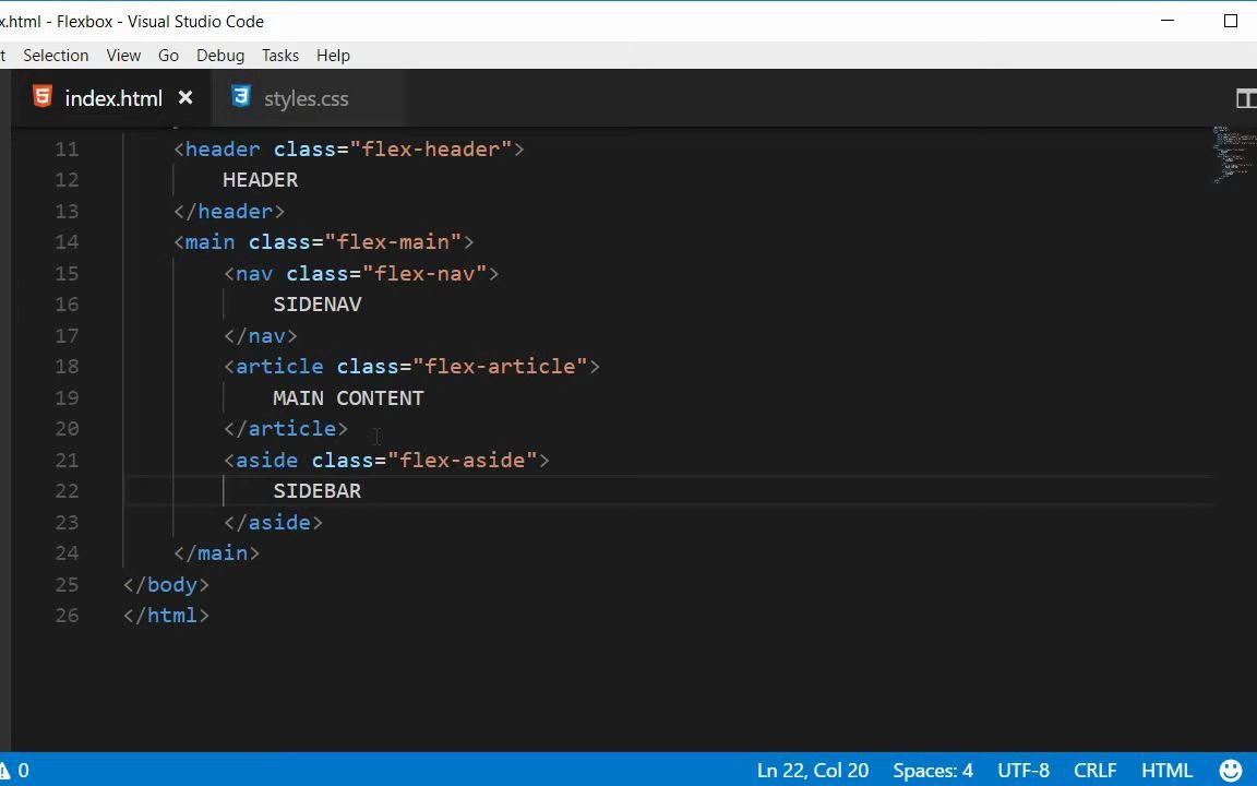 22.Flexbox Tutorial - 22 - Holy Grail Layout_哔哩哔哩_bilibili