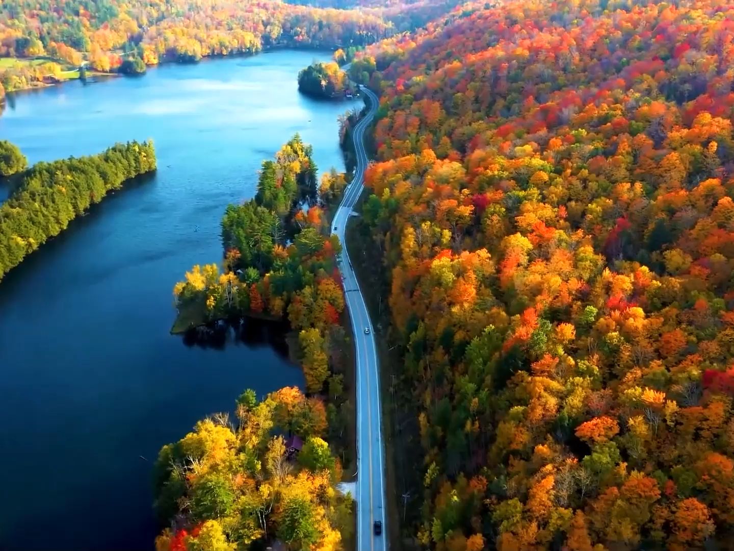 [图]新英格兰地区的秋景 when fall in New England meets with beyond the trail of tears