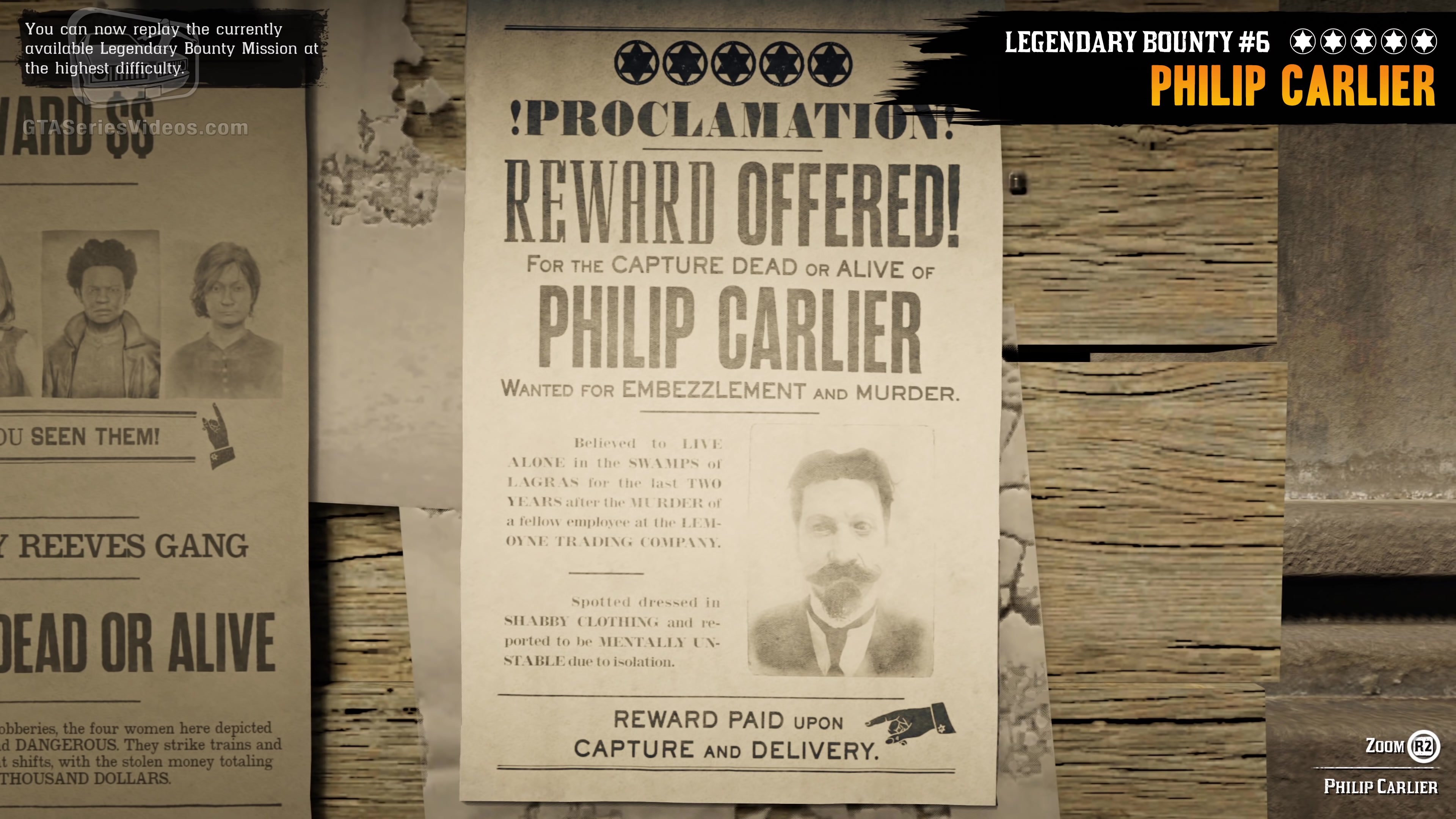 Red Dead Online Legendary Bounty 6  Philip Carlier (5Star Difficulty  Solo)哔哩哔哩bilibili