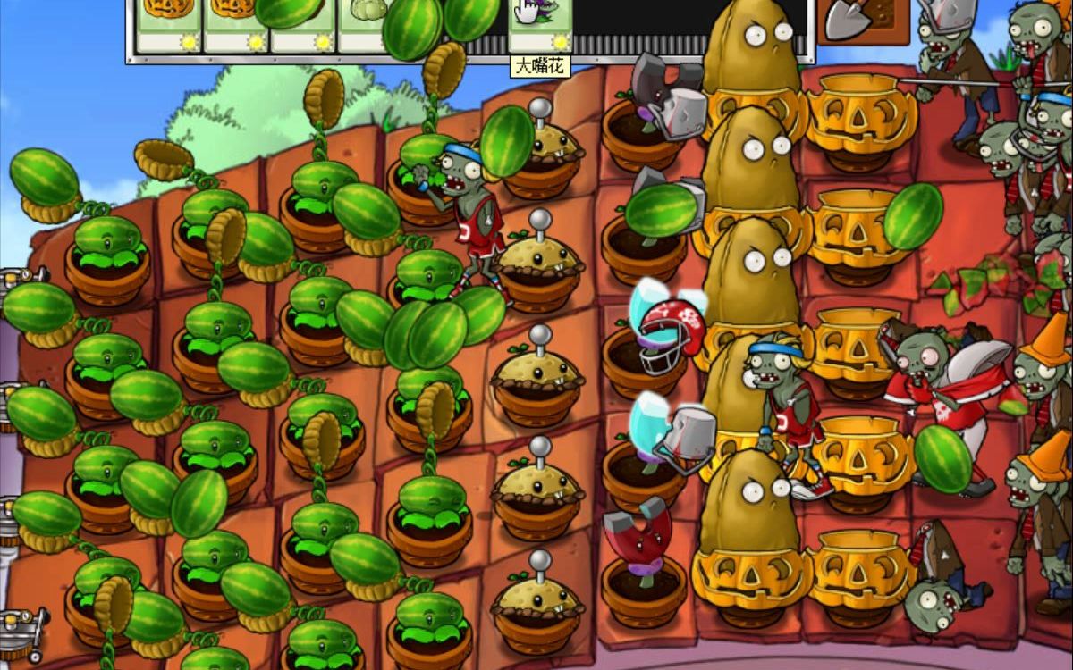 【植物大战僵尸β版】 挑战小游戏:你看,他们像柱子一样! 第5期