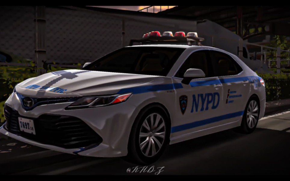 (car parking)nypd 凯美瑞交警部门涂装及p图作品欣赏