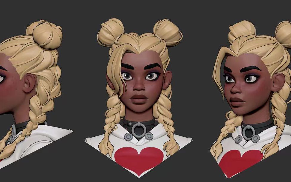 【zbrush角色】特邀美女老师来做风格化人物模型