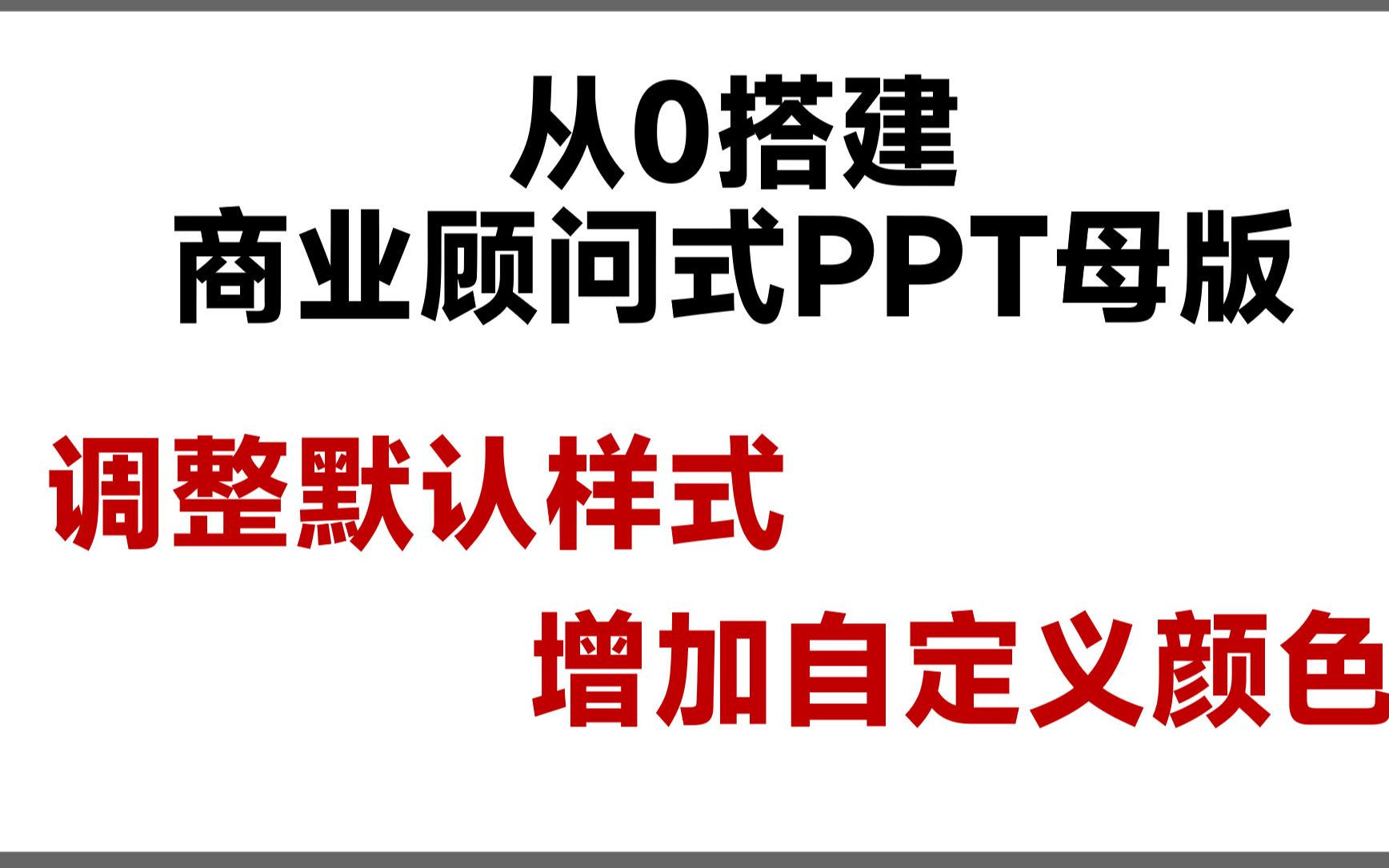 【版式篇2】商业顾问PPT模板奥义(上)哔哩哔哩bilibili