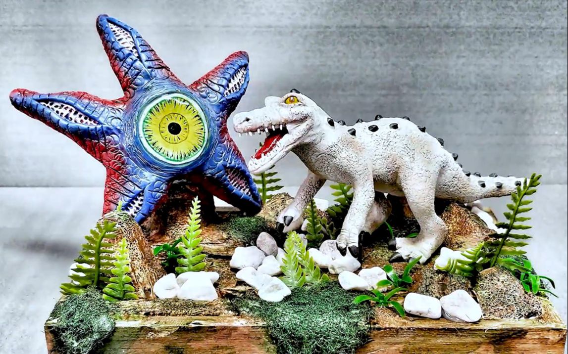 《冰河世纪3:恐龙的黎明》鲁迪vs《英勇与无畏》斯塔罗 | 手工黏土diy