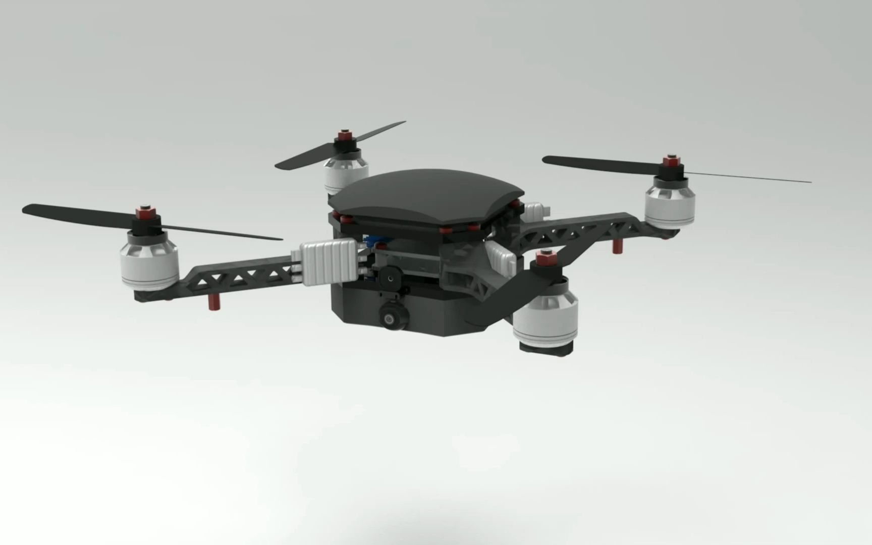 装载侦察一体化3d打印无人机