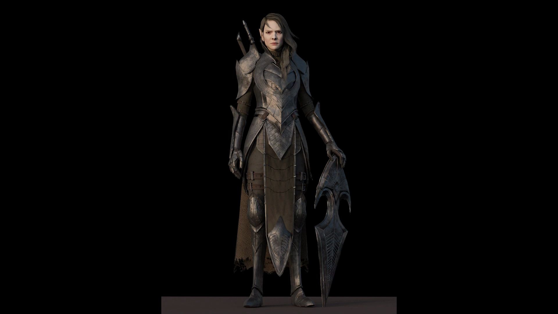 男性精灵骑士战士人物角色高质量3d模型人人素材rrcg