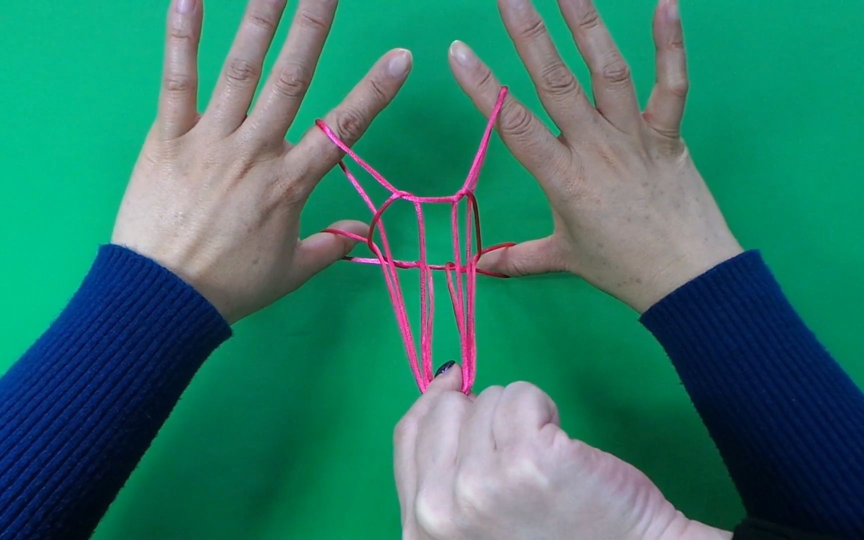 翻绳教程之46喇叭