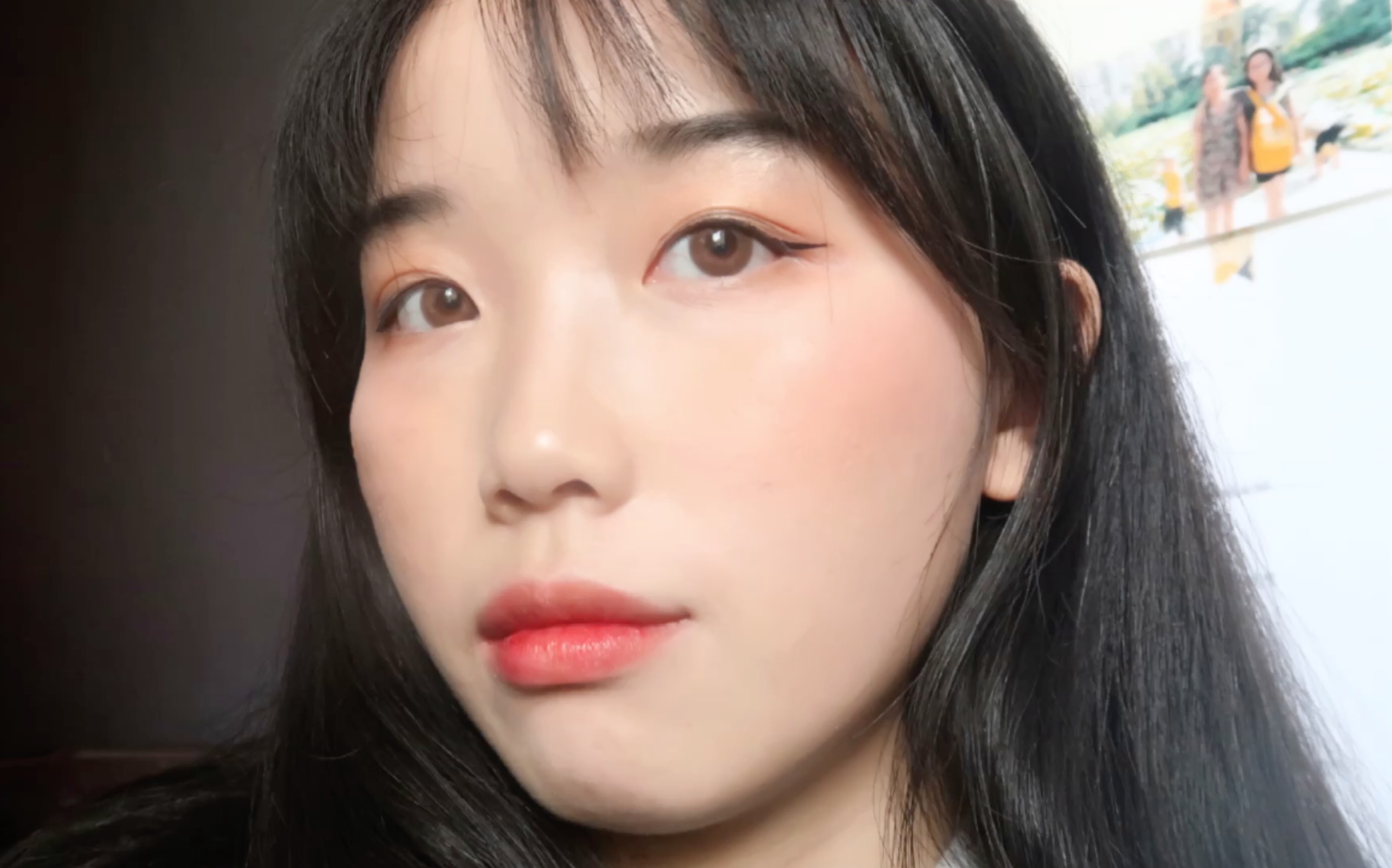 内双眼皮圆脸/妆容分享/日常素颜妆/5分钟快速出门