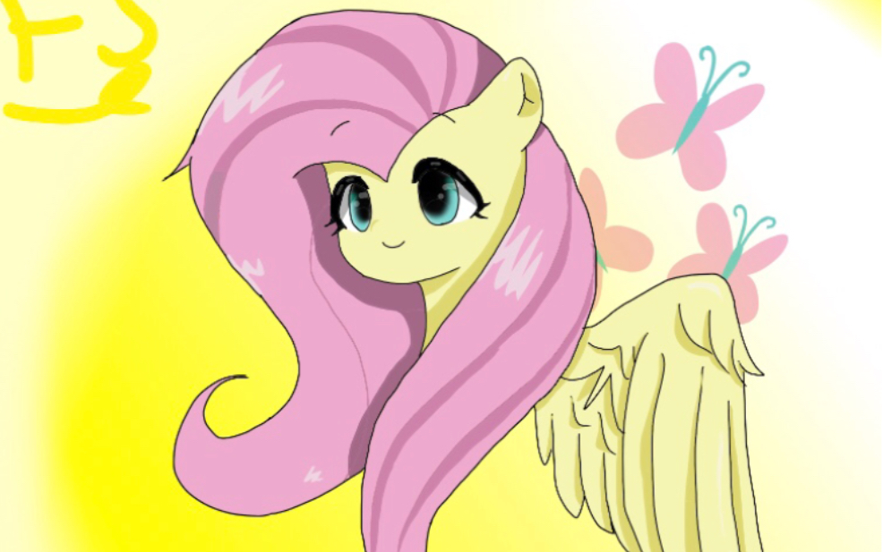 【小马宝莉mlp】指绘一只小蝶～_哔哩哔哩_bilibili