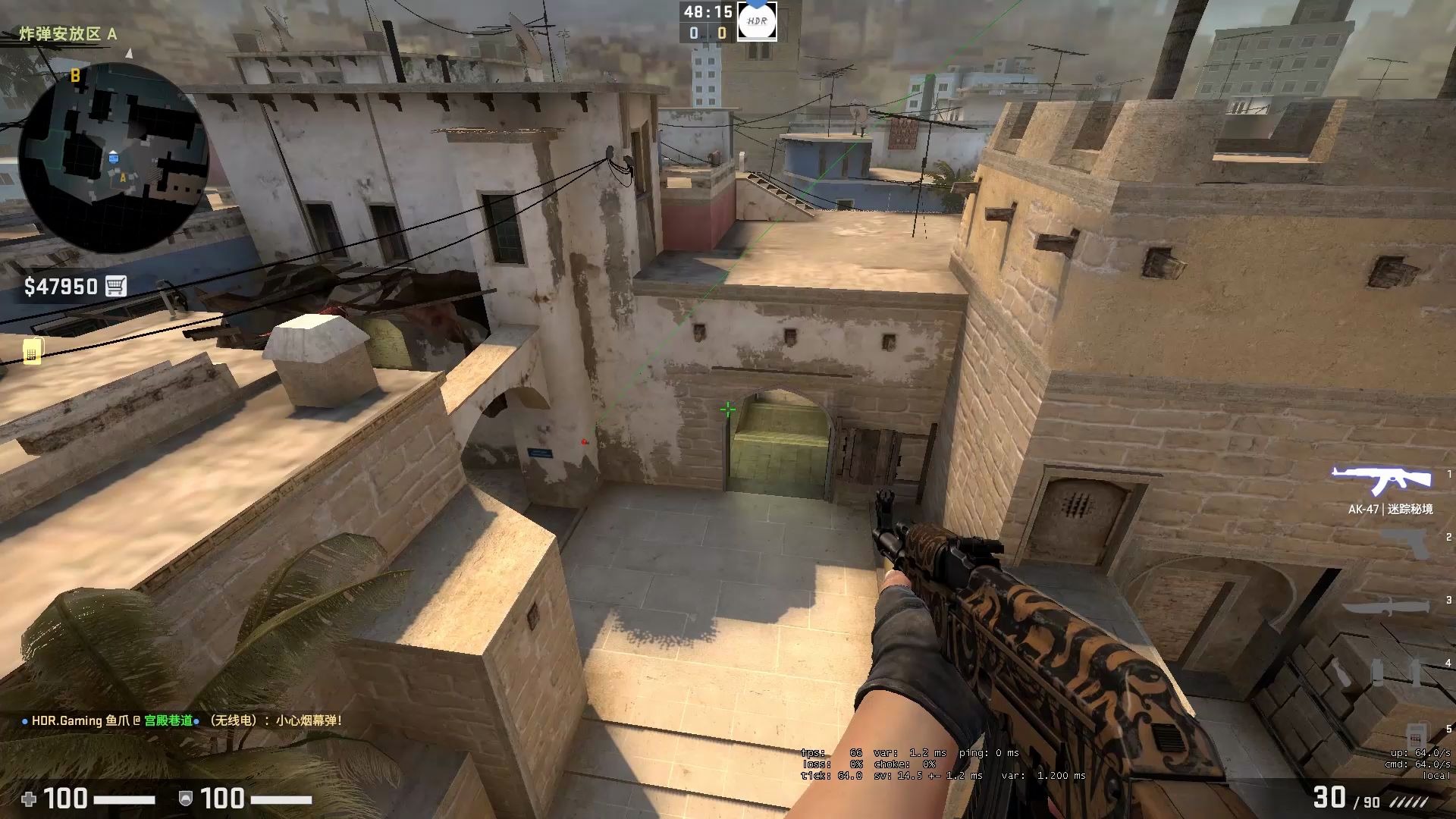 【csgo】(适用官匹)mirage匪家拱门烟