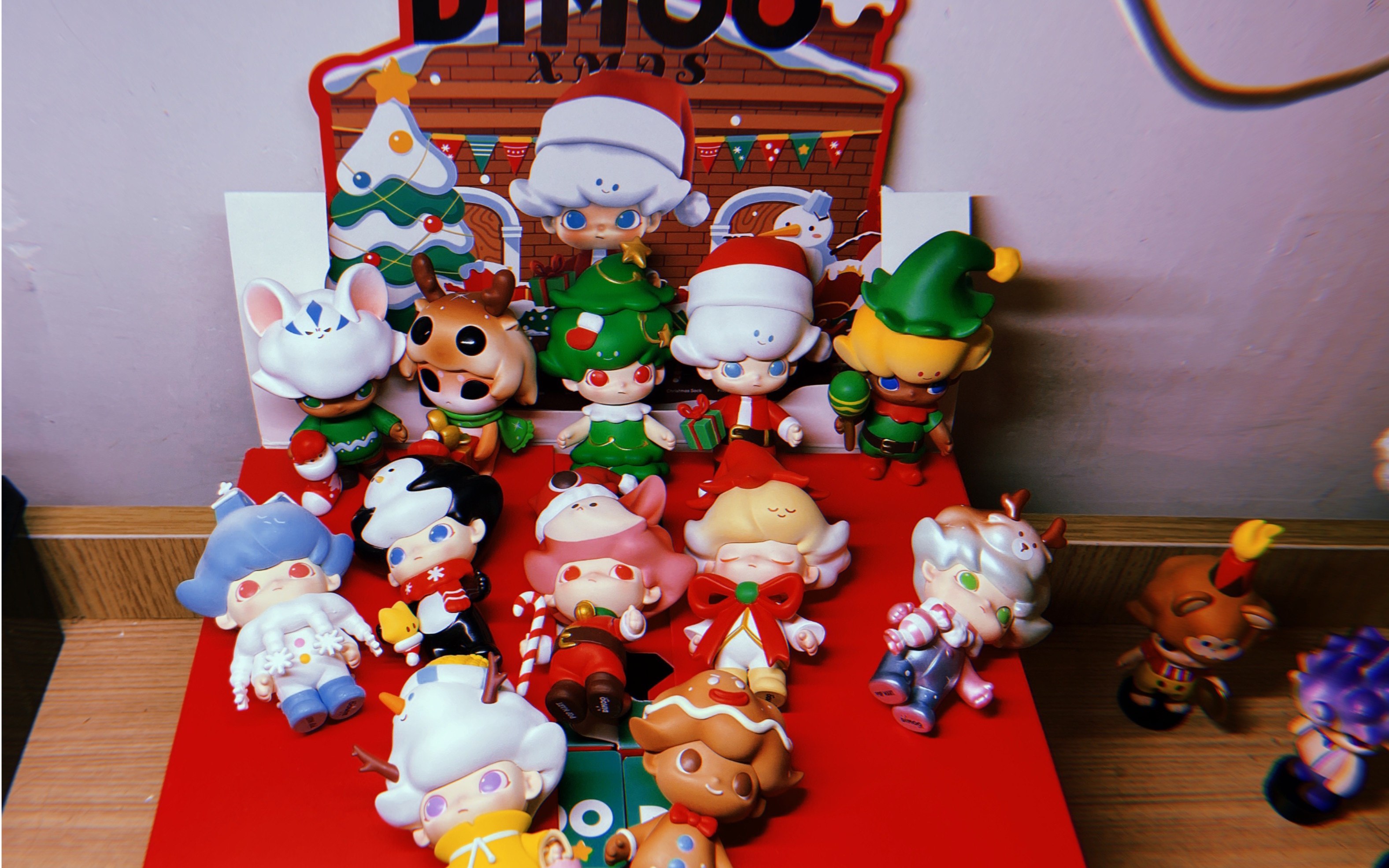 和段总第一次端盒/dimoo圣诞系列/dimoo妈妈爱你/拆盲盒_哔哩哔哩