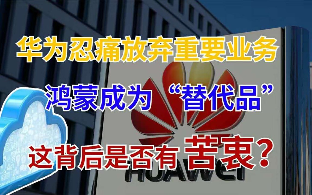 数据永久删除!华为官宣终止重要服务,诞生到结束仅三年!哔哩哔哩bilibili