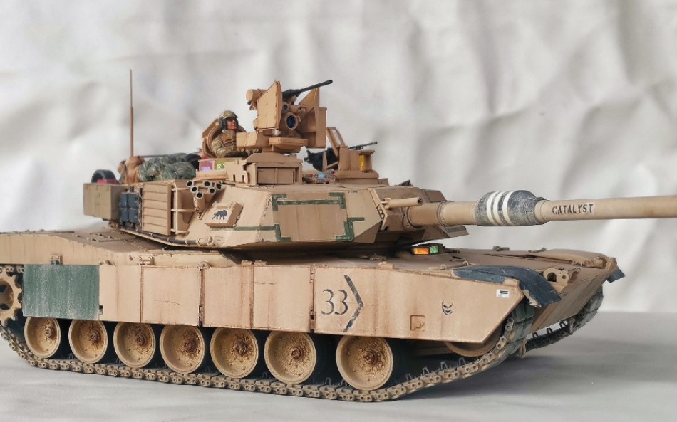 【模型制作】m1a2模型展示1/35麦田板件近期代工作品