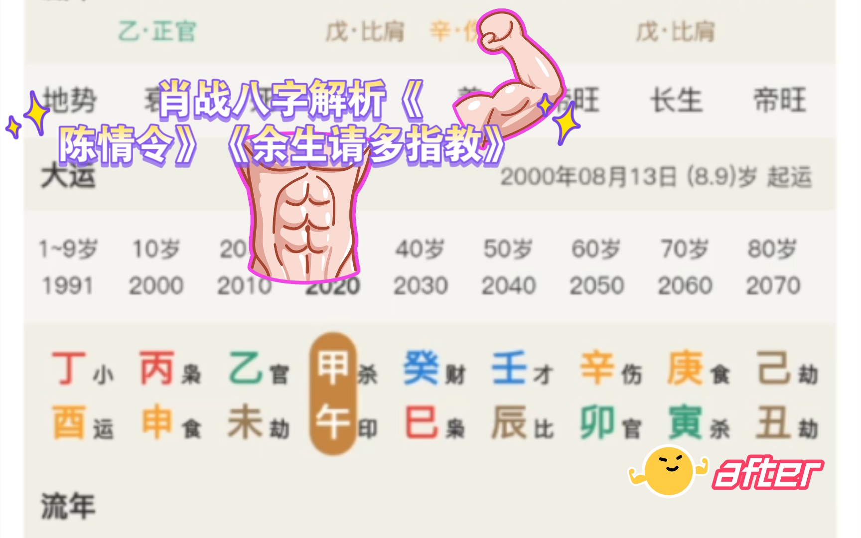 肖战八字解析《陈情令》《余生请多指教》哔哩哔哩bilibili