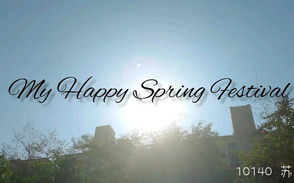 英语寒假作业《My Happy Spring Festival》哔哩哔哩bilibili