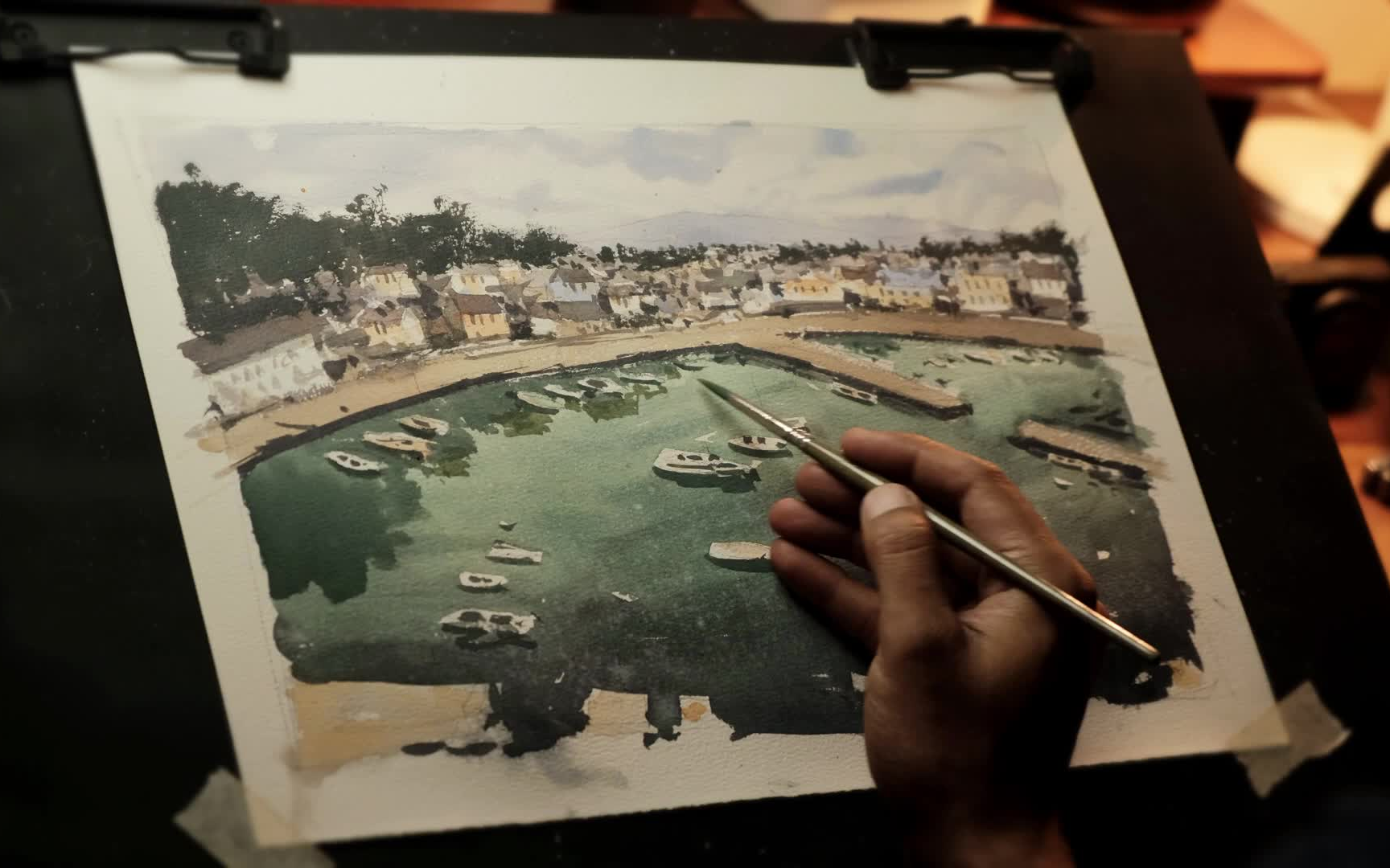 我尝试了三次才完成 - 水彩画 - 和我一起画--niaz hannan
