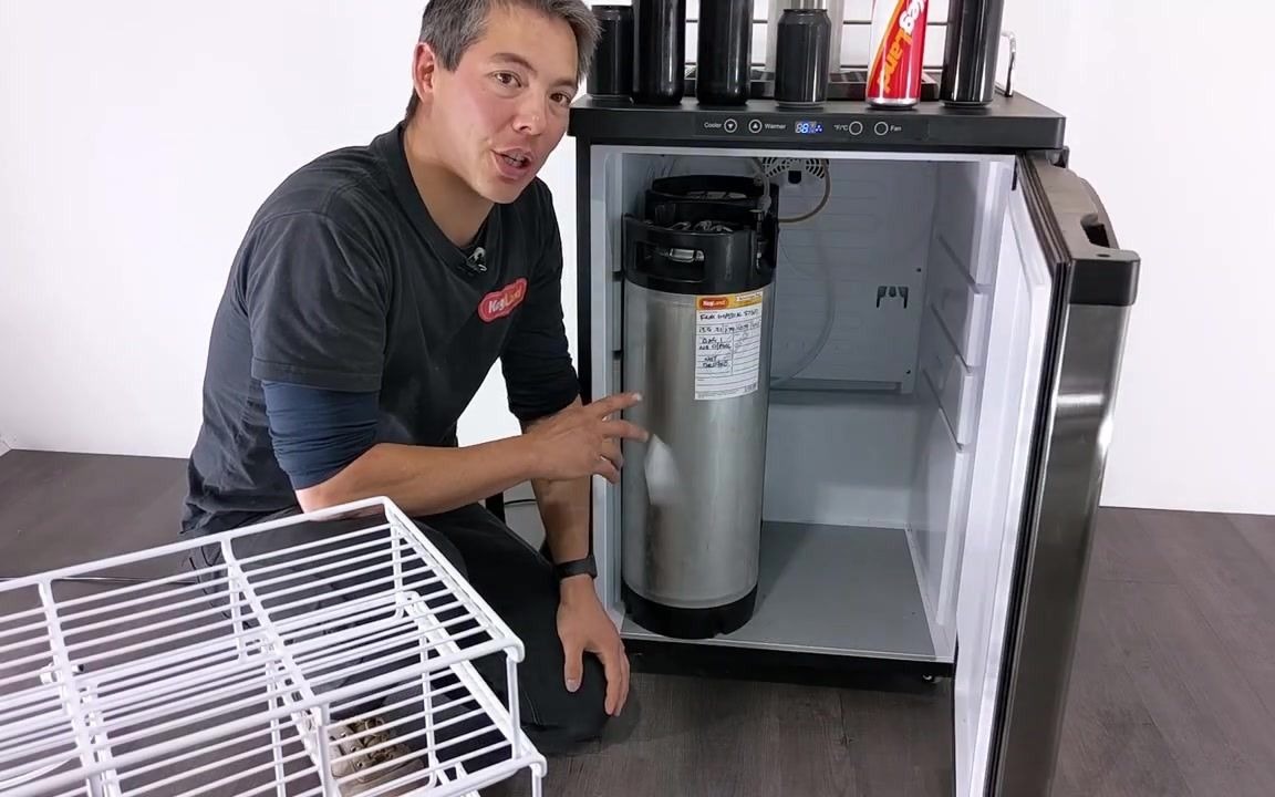 Kegland 五代冰箱置物架The Kegerator Storage Solution is Here  MODULAR WIRE SHELVES哔哩哔哩bilibili