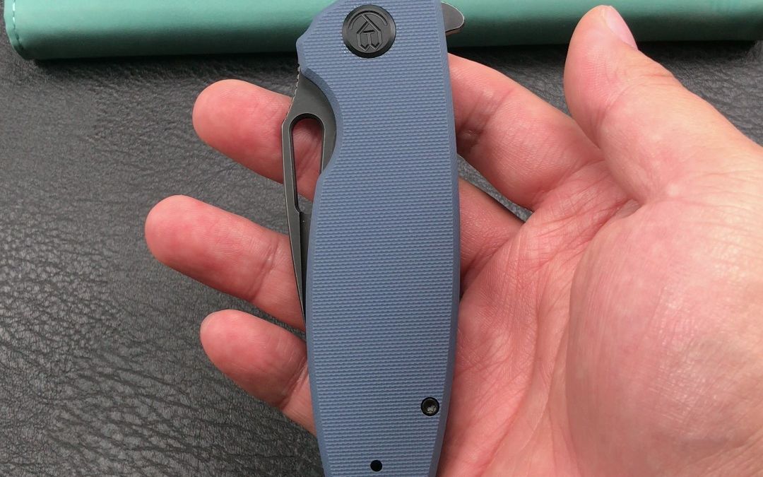 kubey ku322f liner lock flipper folding knife蓝色g10柄快开折刀