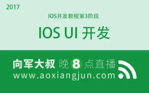 Download Video: 后盾网IOS开发教程第3阶段：iOS UI开发课程