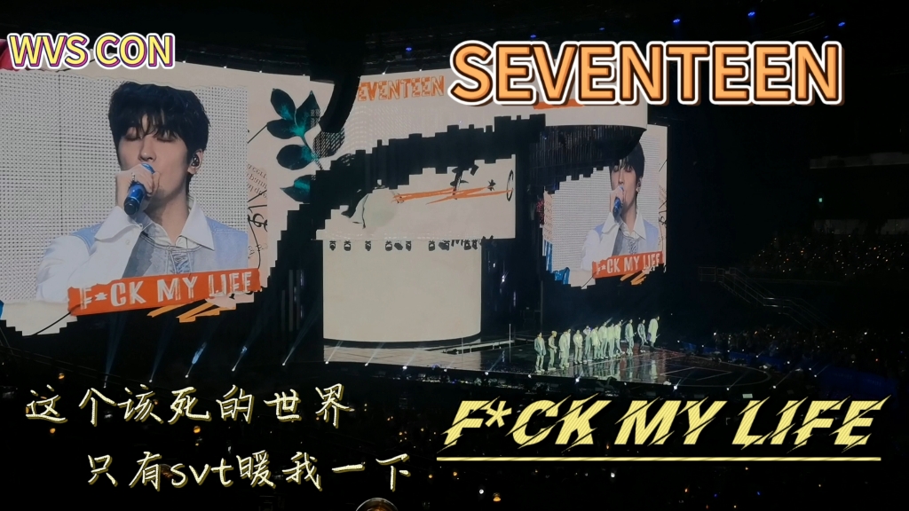 【SEVENTEEN】F*CK MY LIFE wvs con现场 在这该死的世界 我也只能在svt的视频里笑一笑了哔哩哔哩bilibili