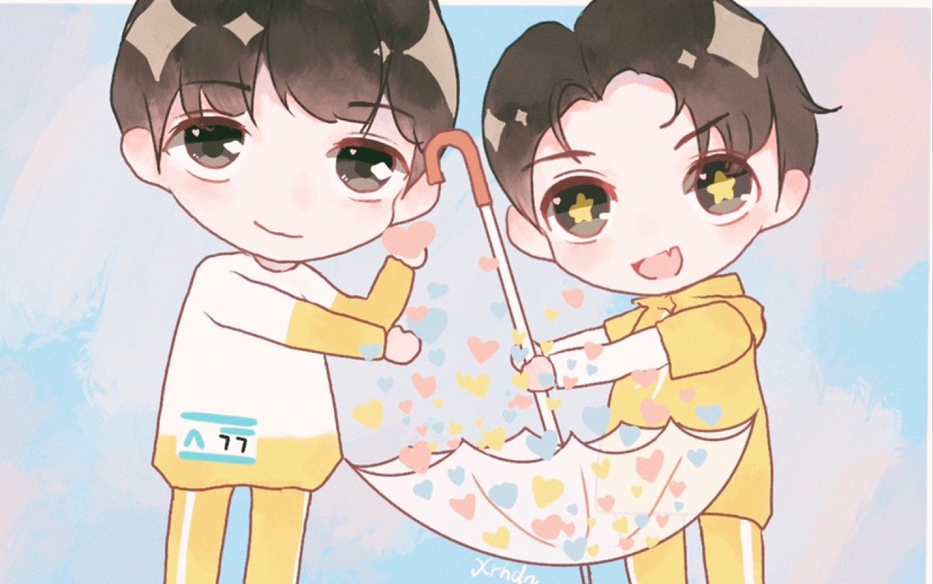 【ipad板绘过程】张颜齐x何洛洛| 起起落落szd_哔哩哔哩_bilibili