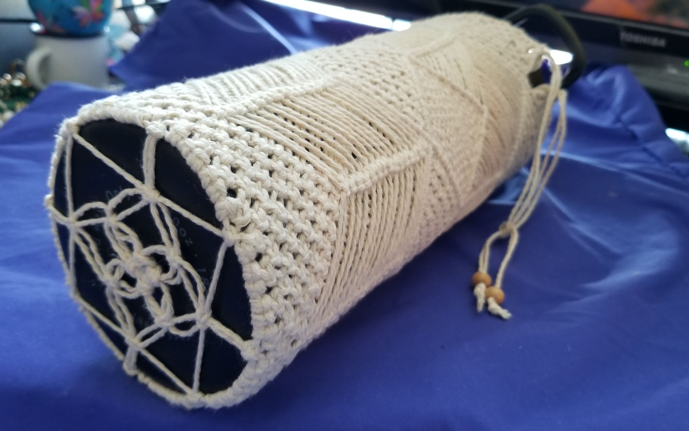 diy macrame 绳编杯套,瓶套教程