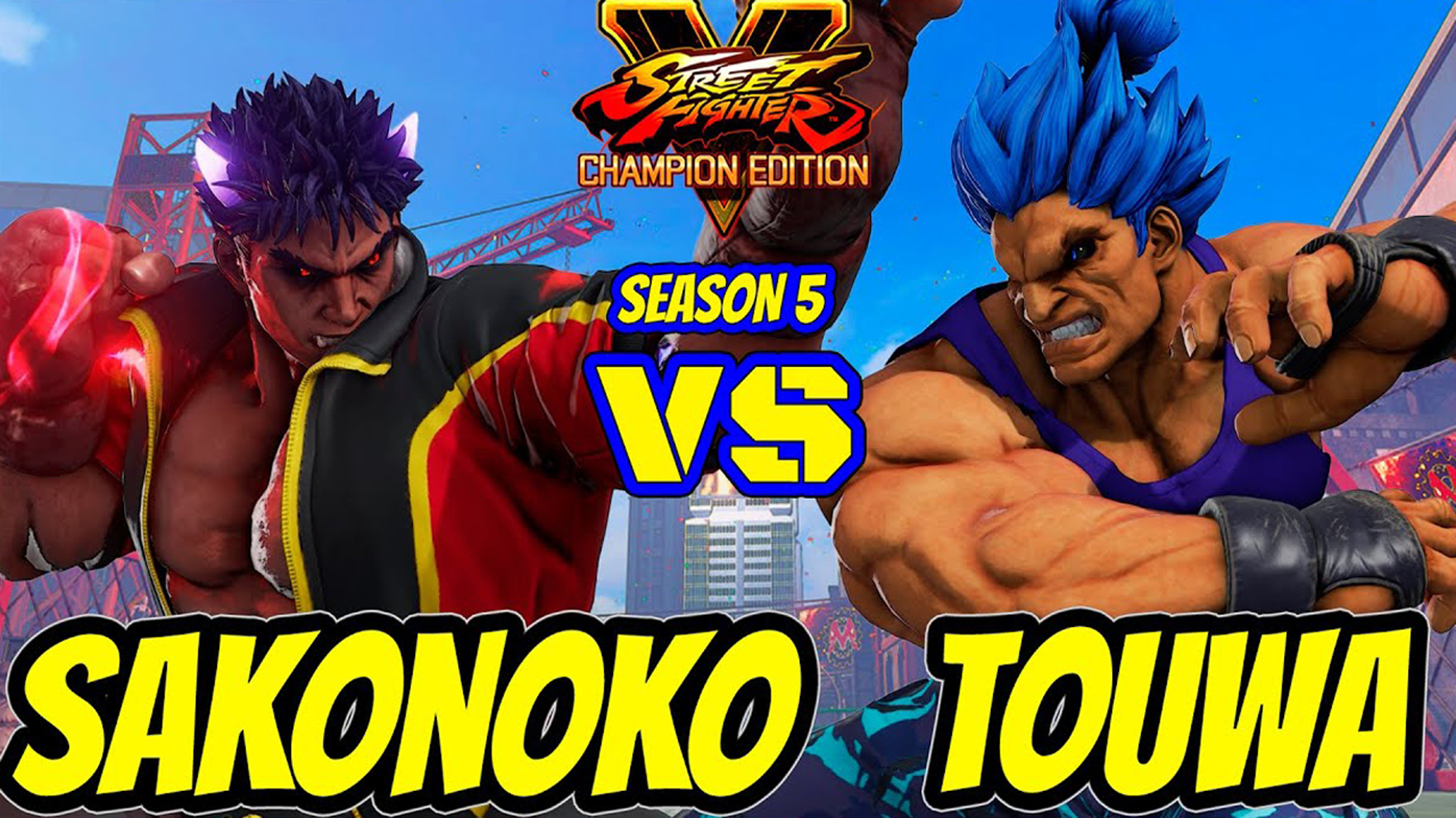 街霸5sako影隆vstouwa豪鬼