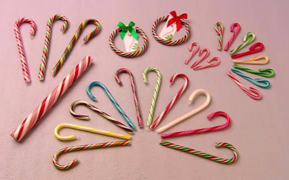 【创意菜】可爱的拐杖糖是怎么弯弯的做出来的呀!