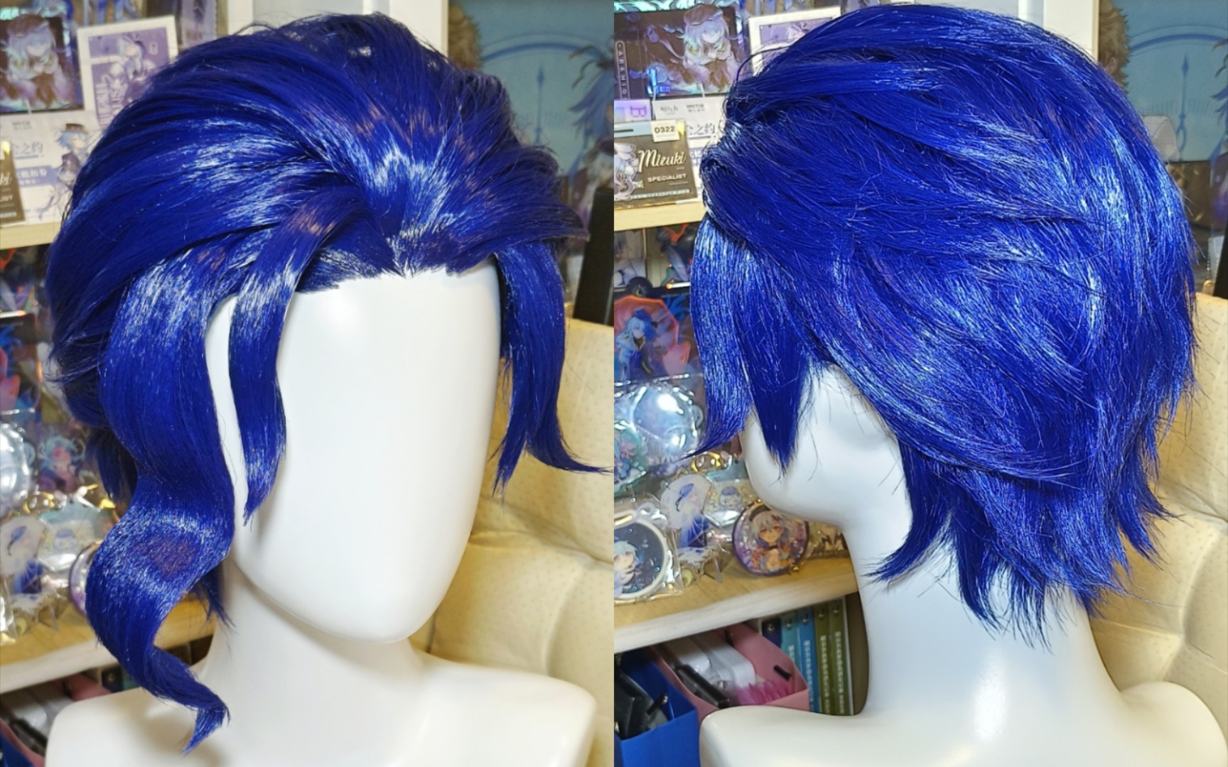 【毛娘接单中】宇津木蓝桐cos假发造型定制客单展示—细胞神曲宇津木