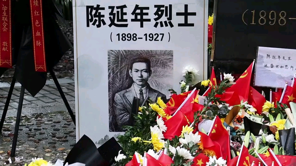 陈延年牺牲94周年纪念日,烈士家乡安庆市民为烈士延年乔年献花_哔哩