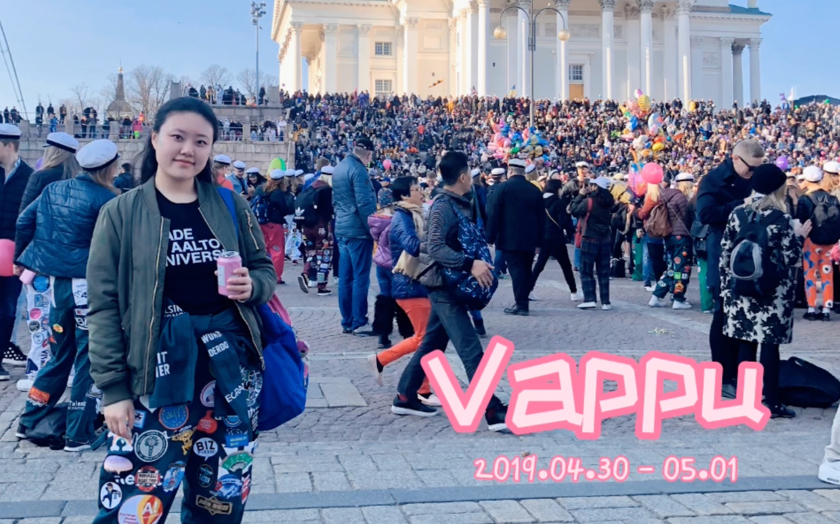 [图]芬兰五一活动Vappu 2019 | 人山人海齐戴白帽的壮观景象 喝酒庆祝过节 再去花园野餐