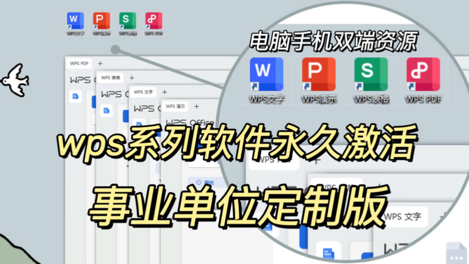 【纯净无广】WPS Office 2024 专业版+事业单位定制版,永久激活!手机+电脑双端分享哔哩哔哩bilibili