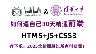 【HTML+CSS+JS+Vue】比大学课程还详细的Web前端教程，整整268集，学完即可兼职就业！附学习文档PDF，随时都能学_前端开发_WEB入门