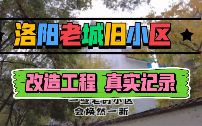 洛阳老城唐宫东路旧小区改造工程进行中,真实记录哔哩哔哩bilibili