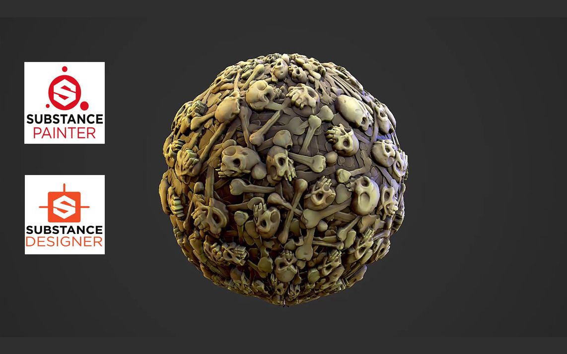 Zbrush+Substance Designer制作风格化头骨哔哩哔哩bilibili