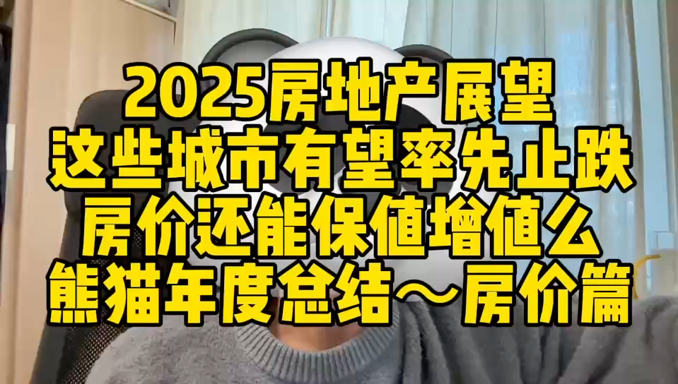 2025年房地产展望 这些城市有望率先止跌 房价还能保值增值么 熊猫年度总结【房价篇】哔哩哔哩bilibili