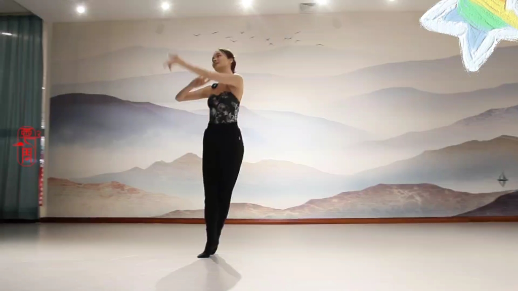 古典舞身韵组合《基本舞姿》身韵组合片段展示示范