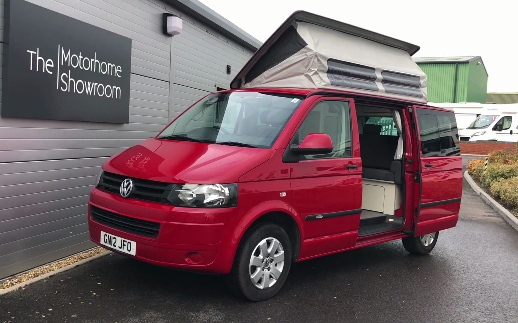 侧升顶大众t5露营车见过没有?