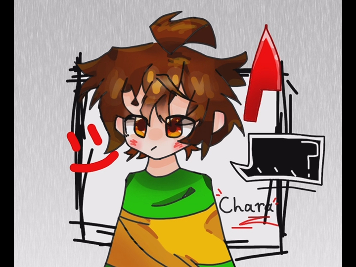 画!系undertale的chara!/指绘(话说这年头还有人看这个吗……)