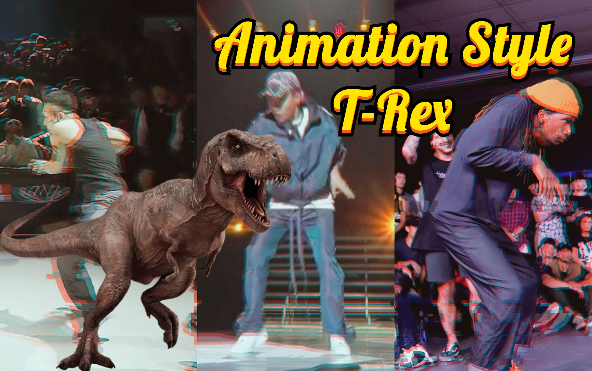 【popping高手教你玩animation的trex霸王龙】dino黄景行,madoka,viho