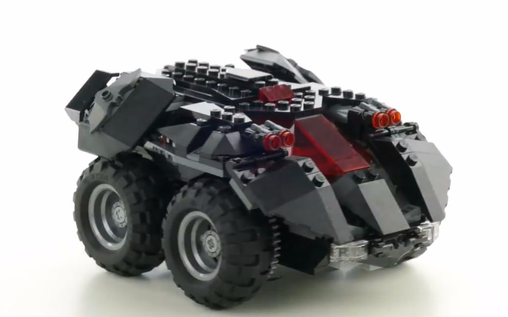 益智积木diy乐高玩具76112遥控蝙蝠车的组装方法