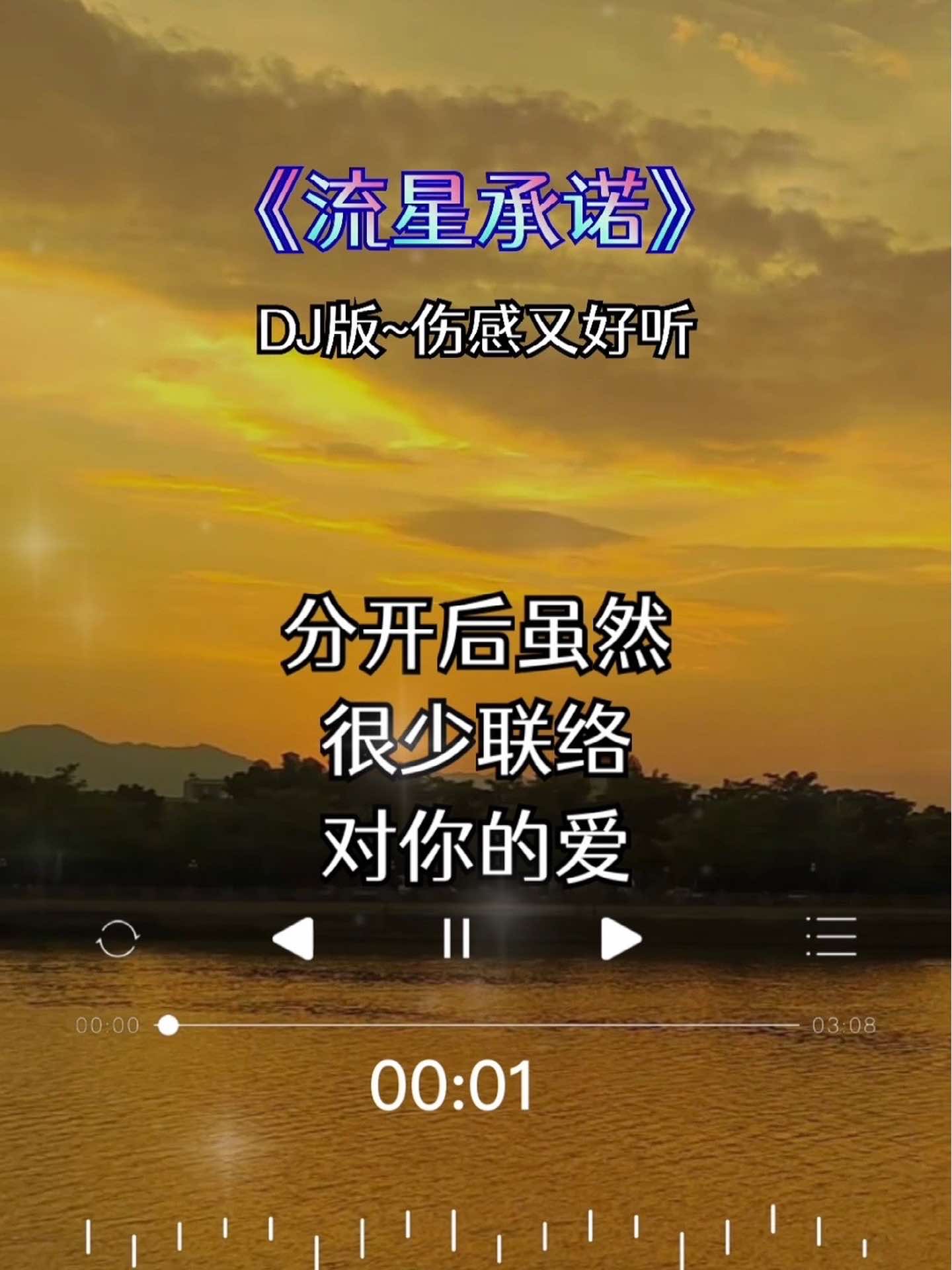 [图]#流星承诺#伤感DJ#五妹音乐