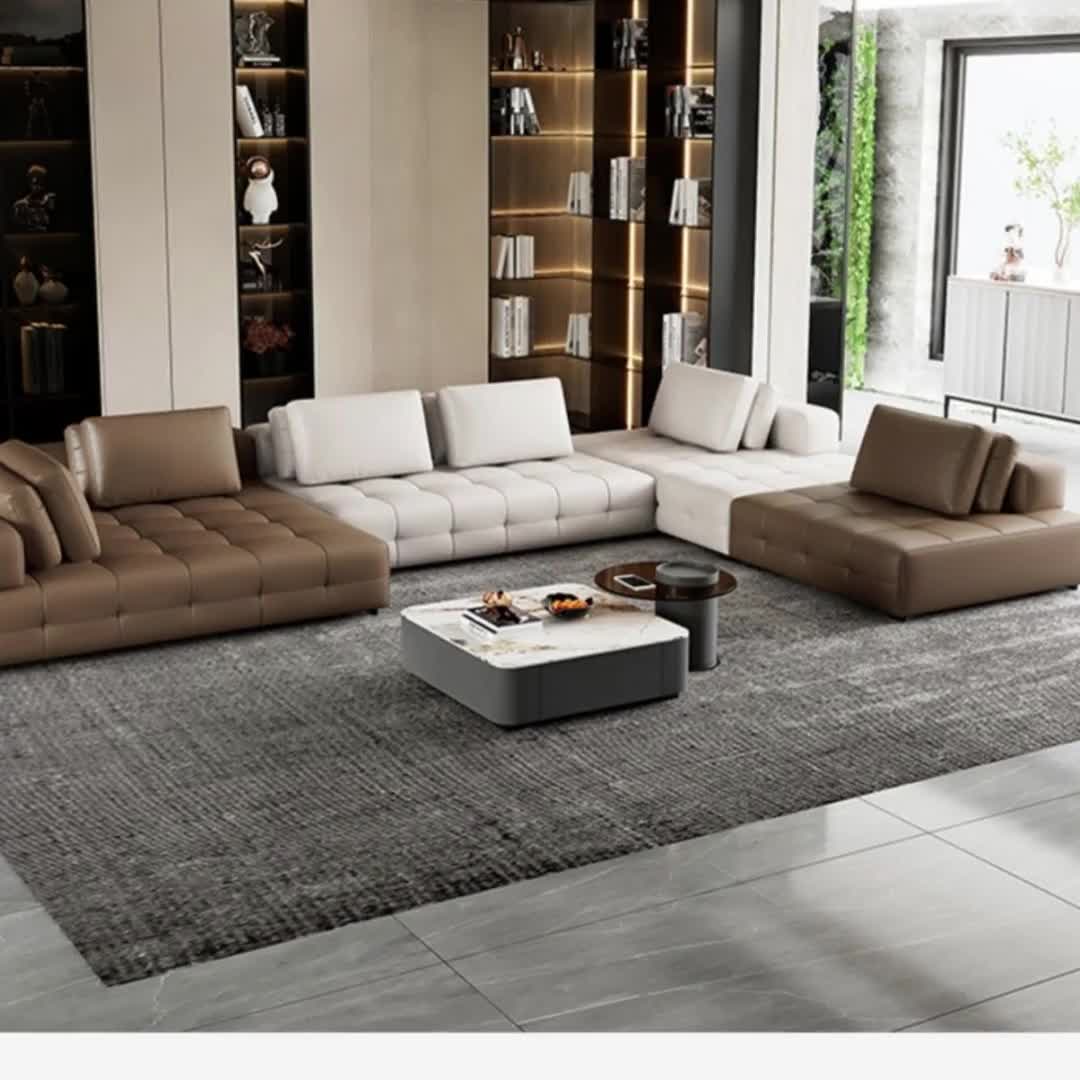 【1000元券】劳伦仕大小户型沙发意式极简设计师客厅高档转角沙发