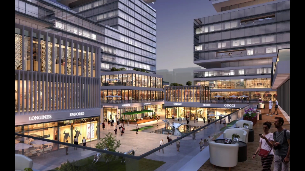 一套商业办公楼效果图