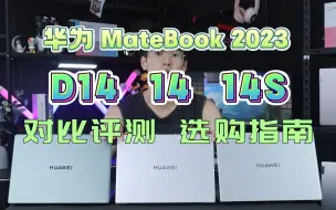 Download Video: 23款华为MateBookD14\14\14s ,3台电脑的对比、评测、购买指南