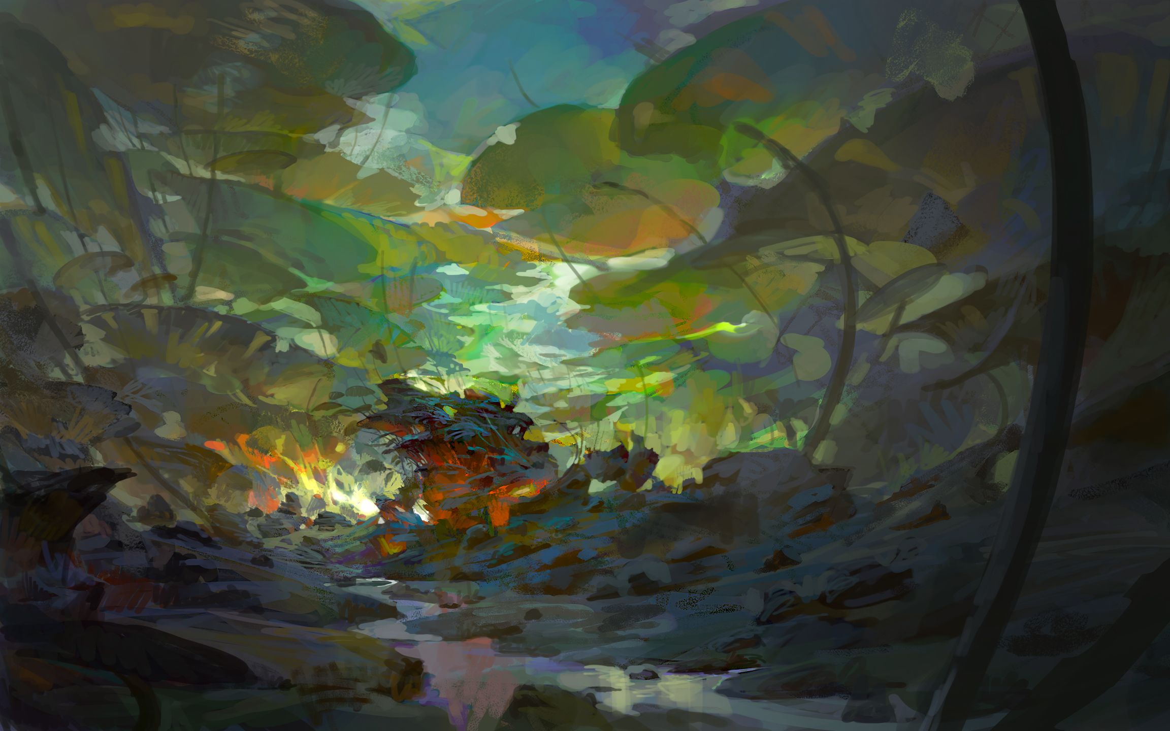 【ps板绘】场景作业1-xision_哔哩哔哩_bilibili