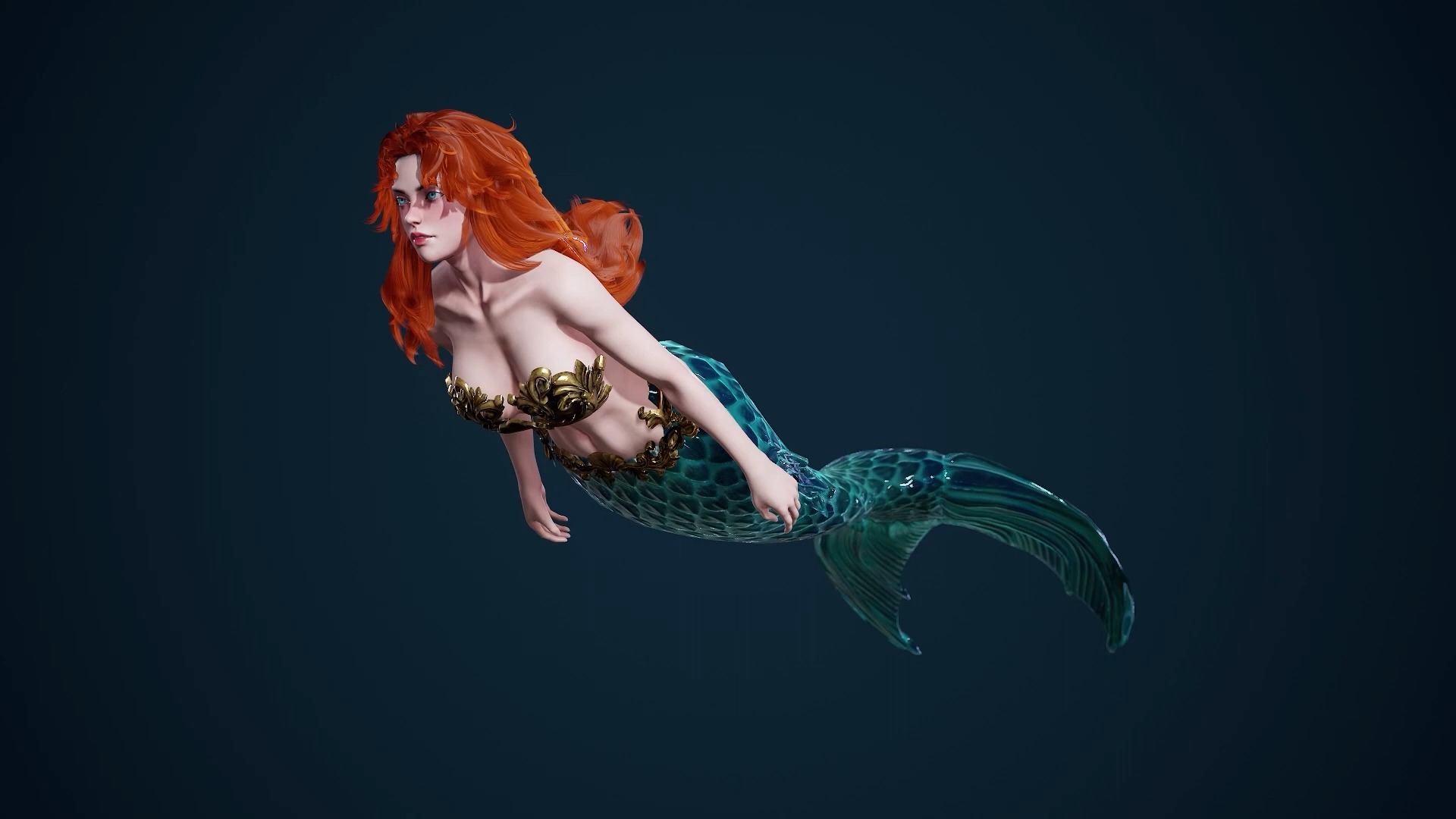 超美丽的人鱼姑娘-mermaid girl