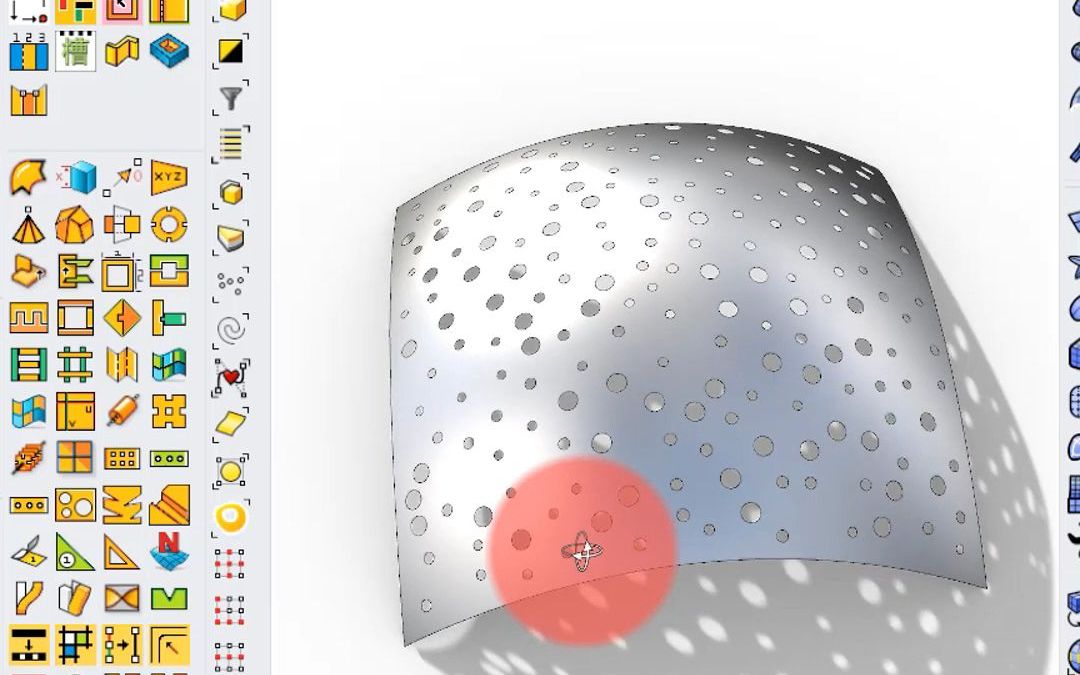 用RHINO犀牛插件一键生成曲面多孔径圆孔!雕塑铝板必备哔哩哔哩bilibili