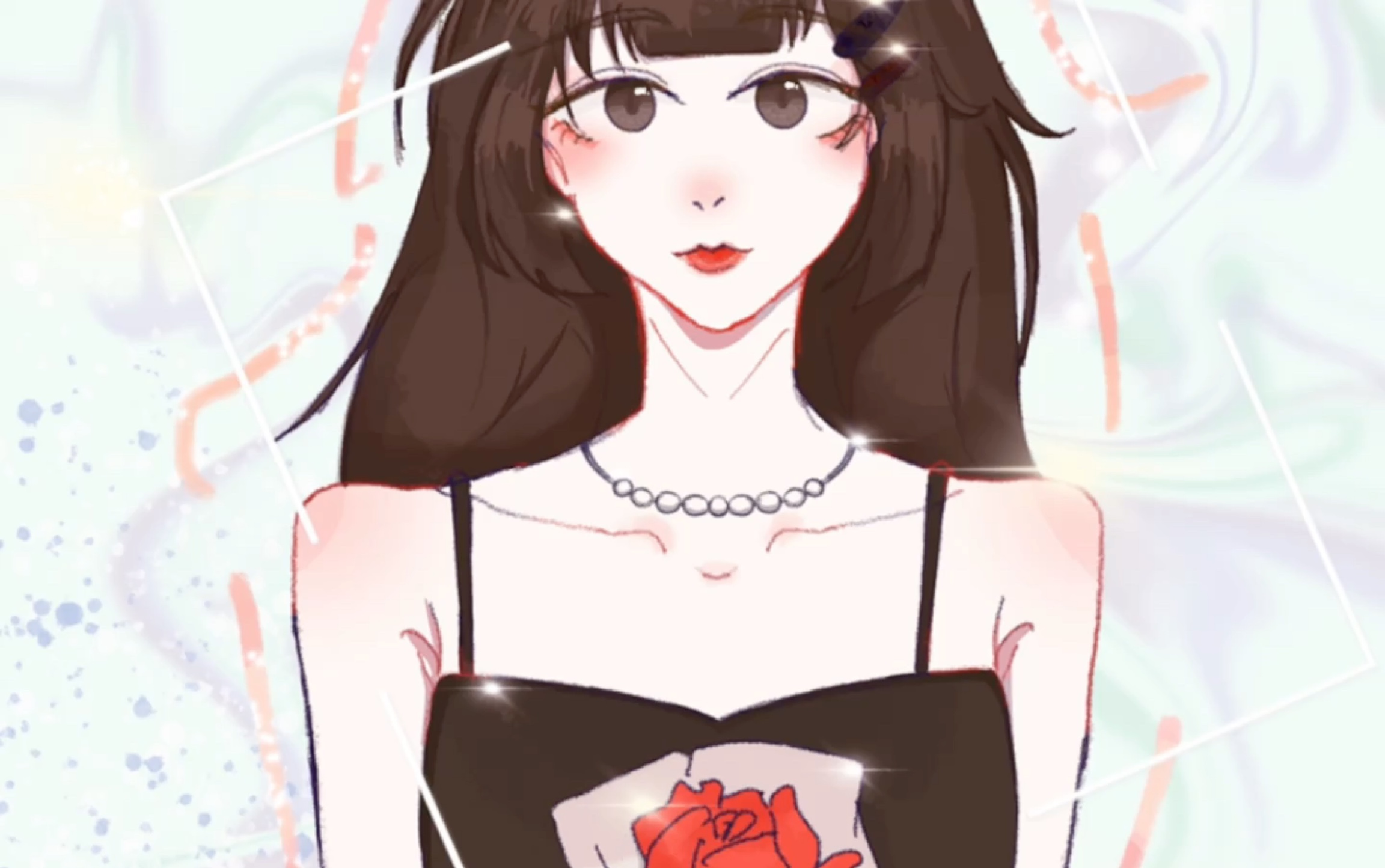 procreate/tina贺绘画过程_哔哩哔哩_bilibili