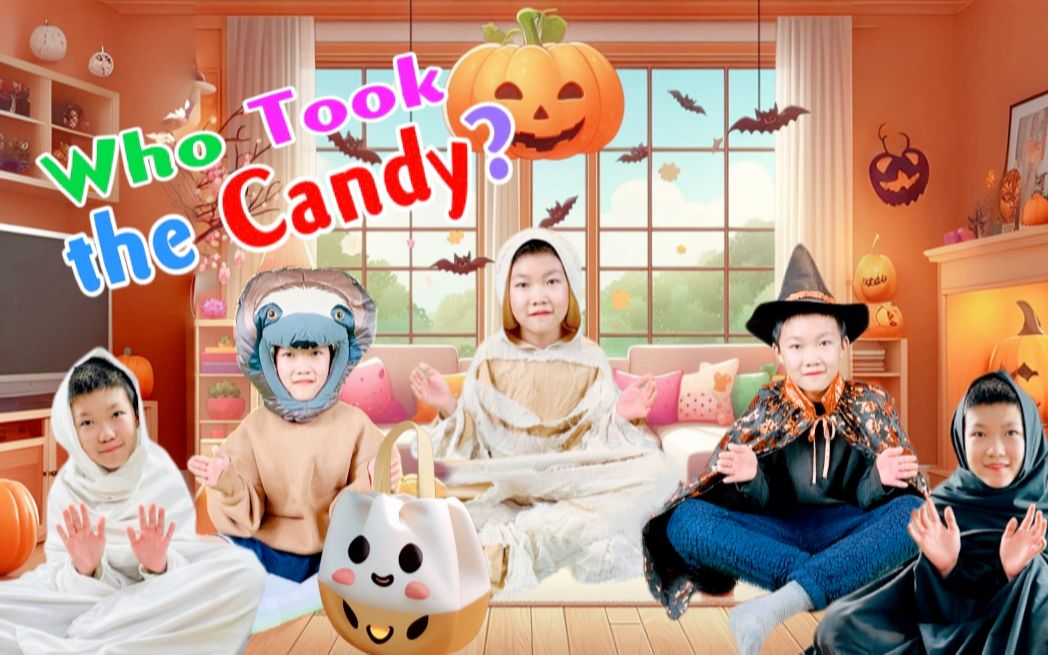 唱儿歌 学英语039969♂15#50: 是谁拿了糖果 英语儿歌 英文